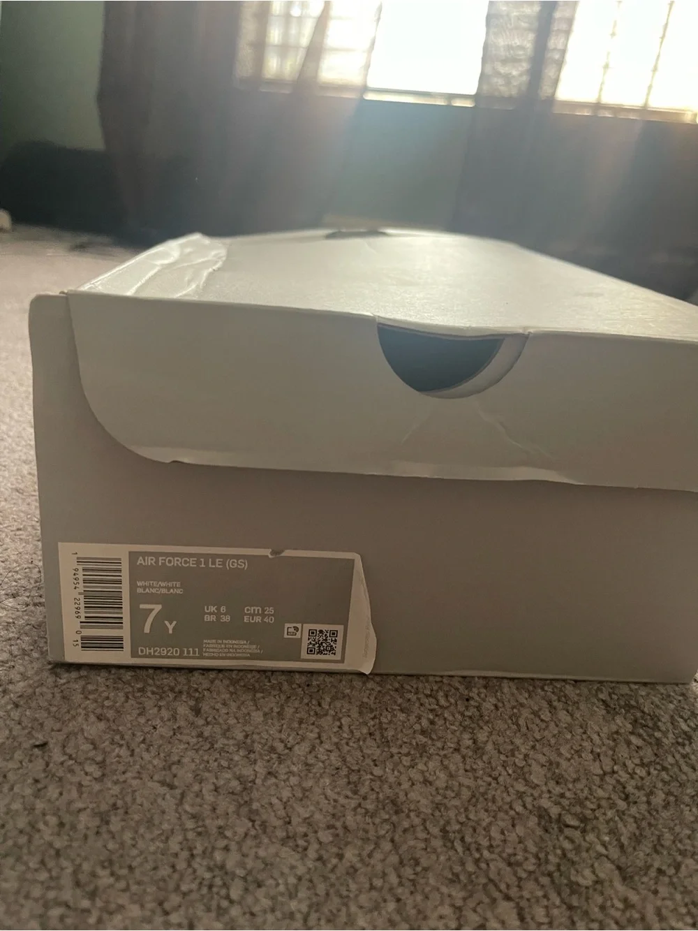 Nike Kids White Low-Top Sneakers